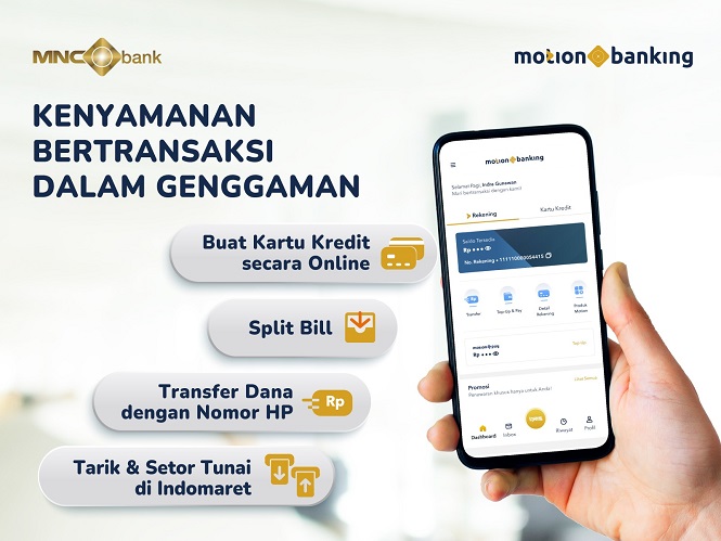 Makin Kekinian! MotionBanking Milik MNC Bank Rilis 3 Fitur Baru