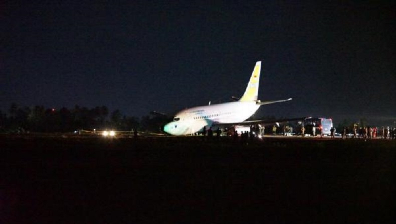 Pesawat TNI AU Tergelincir di Bandara Mozes Kilangin Timika