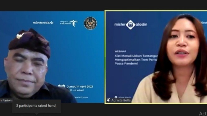 Mister Aladin Beberkan Kiat Jitu Optimalkan Tren Pariwisata 2023 dengan Webinar Bersama Kemenparekraf