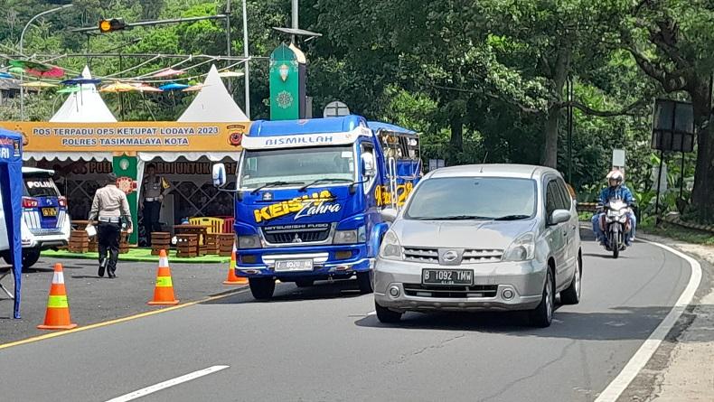 Pantauan Mudik di Jalur Lingkar Gentong, Kendaraan Pelat B Mendominasi