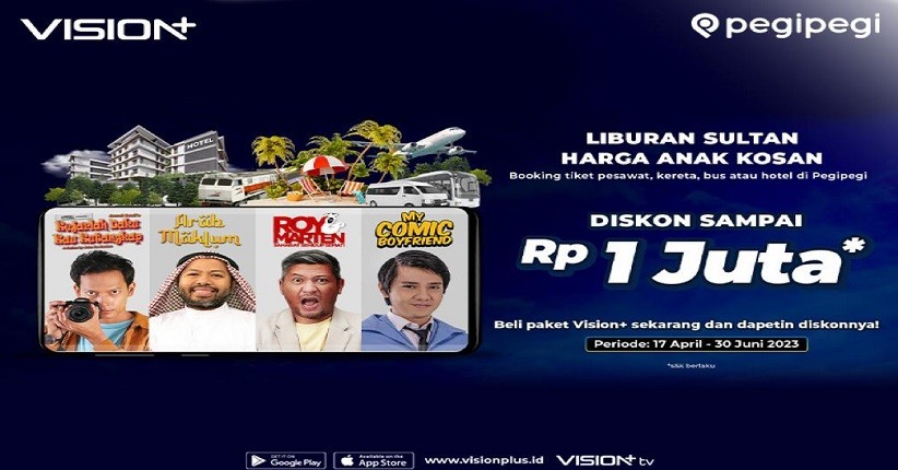 Nikmati Healing Sambil Streaming, Vision+ dan Pegipegi Bagi-Bagi Promo hingga Rp 1 Juta