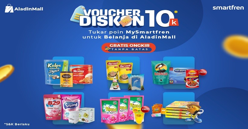 Asyik, Kini Anda Bisa Redeem Poin Smartfren Buat Belanja di AladinMall!