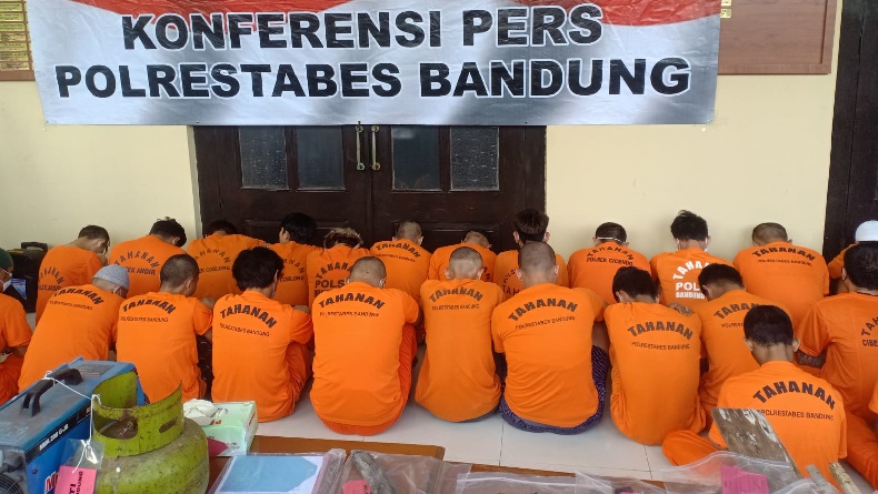 28 Pelaku Kejahatan Jalanan di Bandung Ditangkap Polisi selama Bulan Puasa