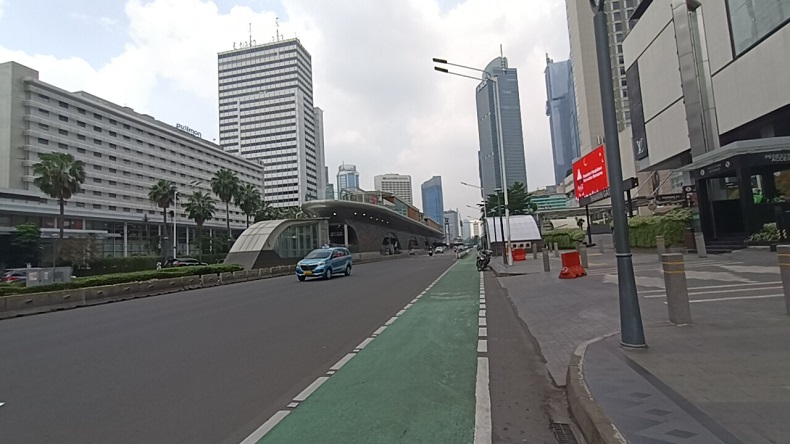Bundaran HI Sepi, Driver Ojol: Kayak Bukan Jakarta