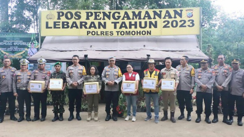 Kapolda Pantau Pengamanan Jelang Idul Fitri 1444 H di Tomohon dan Minahasa
