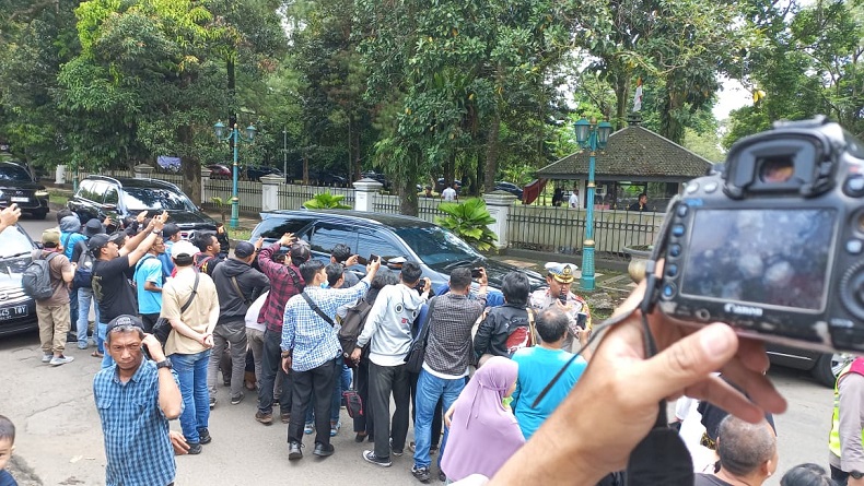 Presiden Jokowi Tiba di Istana Batu Tulis, Hadiri Pengumuman Capres PDIP