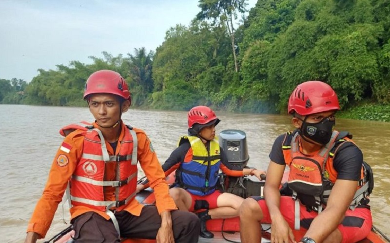  Tim SAR Masih Melakukan Pencarian Orang Hilang di Sungai Ogan 