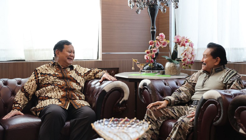 Ketika Prabowo Lebaran ke Kediaman Hendropriyono Seraya Nostalgia