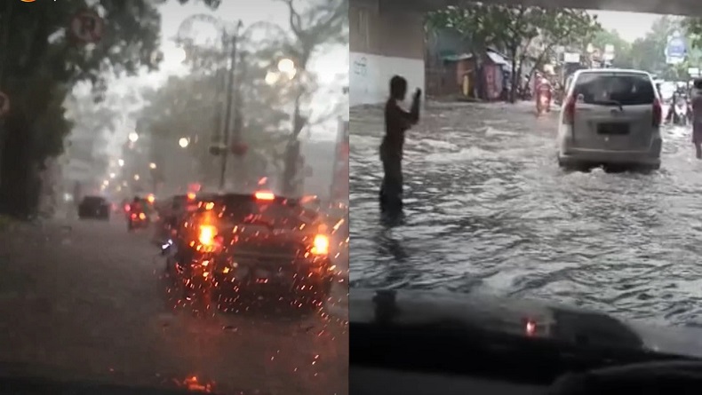  Hujan Deras Guyur Kota Bandung, Dago hingga Kopo Terendam Banjir