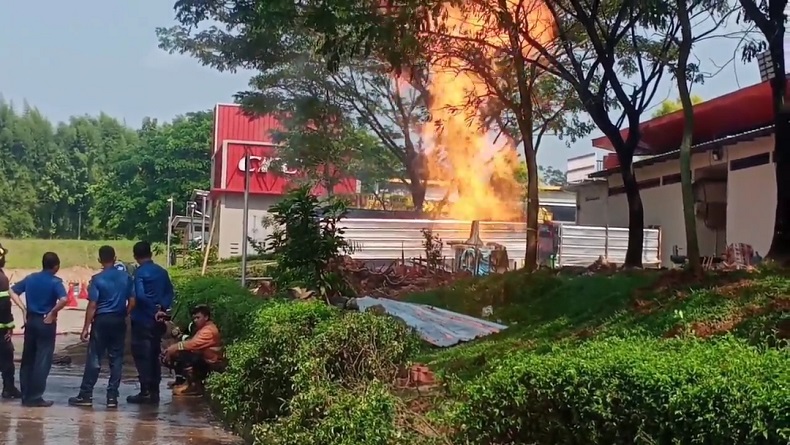  Kronologi Api Berkobar Setinggi 6 Meter di Rest Area Km 86 B Tol Cipali, Diduga dari Gas Alam