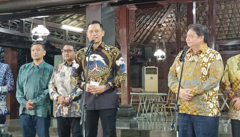 SBY-Airlangga Bahas Sistem Pemilu, AHY: Isu Itu Belum Jelas seperti Apa Endingnya