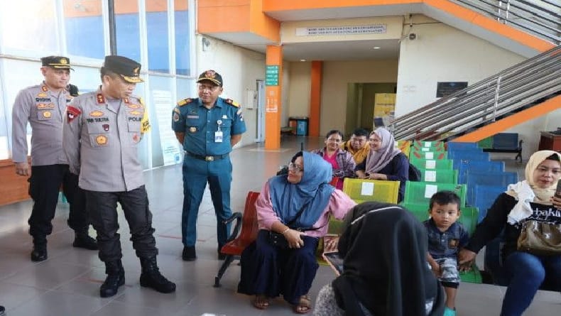 Situasi Arus Balik di Pelabuhan Tanjungpandan, Tidak Ada Penumpukan Penumpang