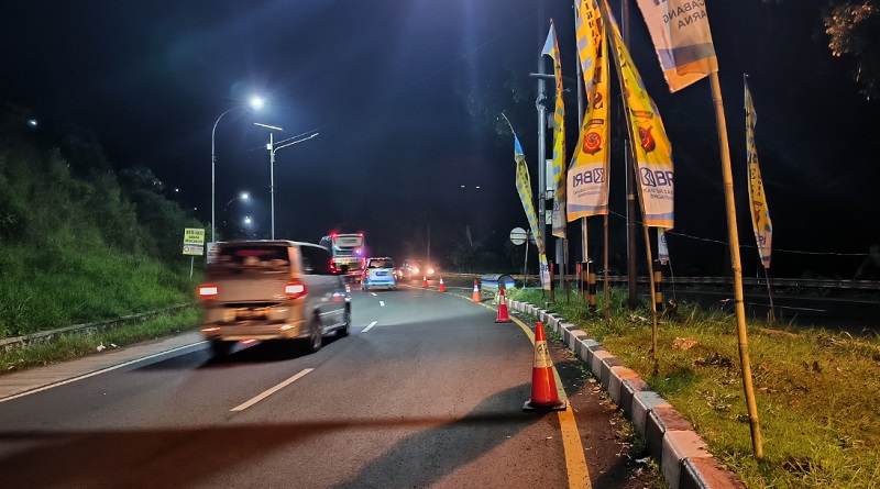 Arus Balik Sabtu Malam, Lalu Lintas di Lingkar Gentong Lancar 