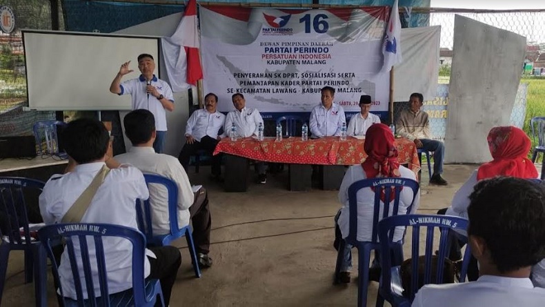 Pelantikan DPRt Perindo di Malang, Semua Harus Bergerak untuk Capai Target Partai