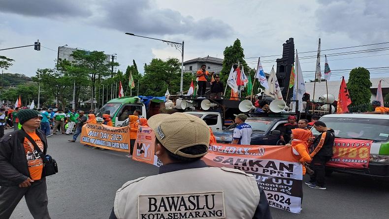 Bawaslu Ikut Pantau Demo Buruh di Semarang, Ada Apa?