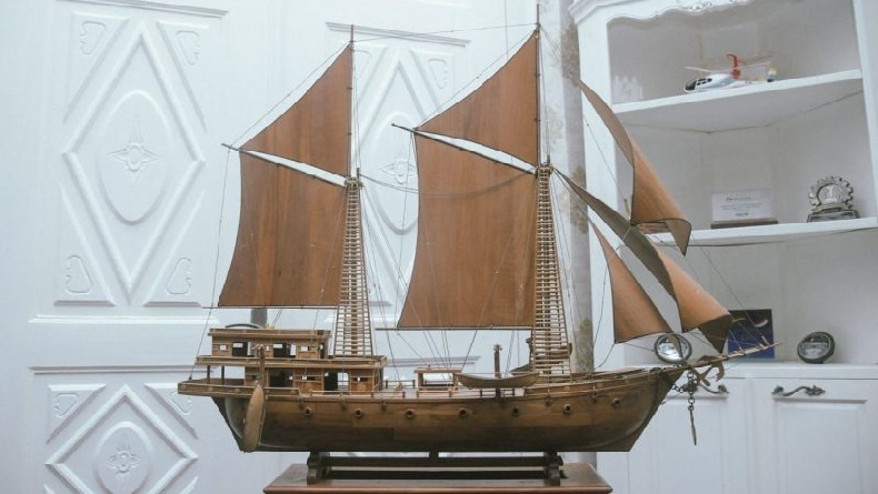 Miniatur Kapal Nusantara asal Jatiluhur Purwakarta Diminati Diplomat Dunia