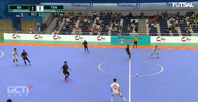 Black Steel Unggul 2-0 atas Thai Son Nam di Babak Pertama AFF Futsal Club 2023