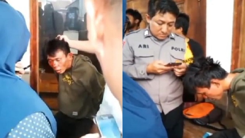 Tepergok Curi Motor di Ciputat Tangsel, Pria Babak Belur Dihajar Warga