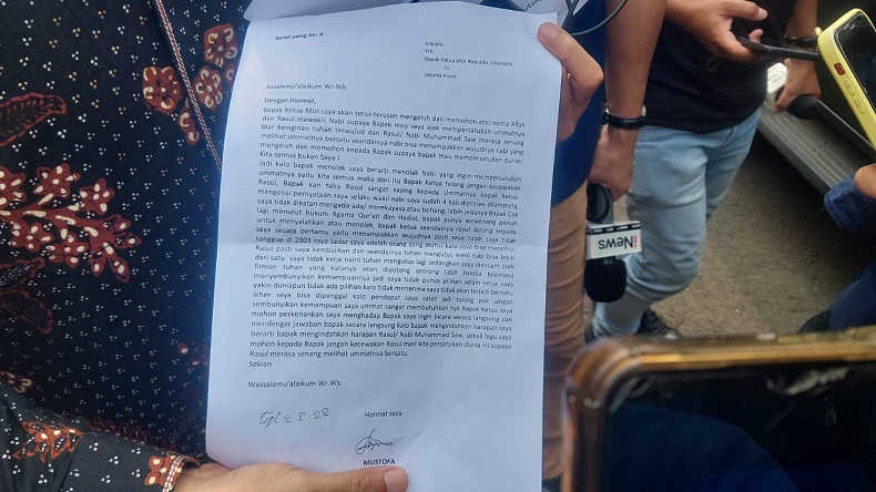 Isi Lengkap Surat Pelaku Penembakan Kantor MUI, Ingin Bertemu Ketum MUI Miftachul Akhyar