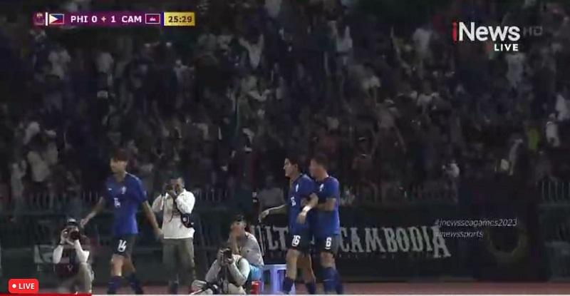 Hasil SEA Games 2023: Sengit! Kamboja Ungguli Filipina pada Babak Pertama