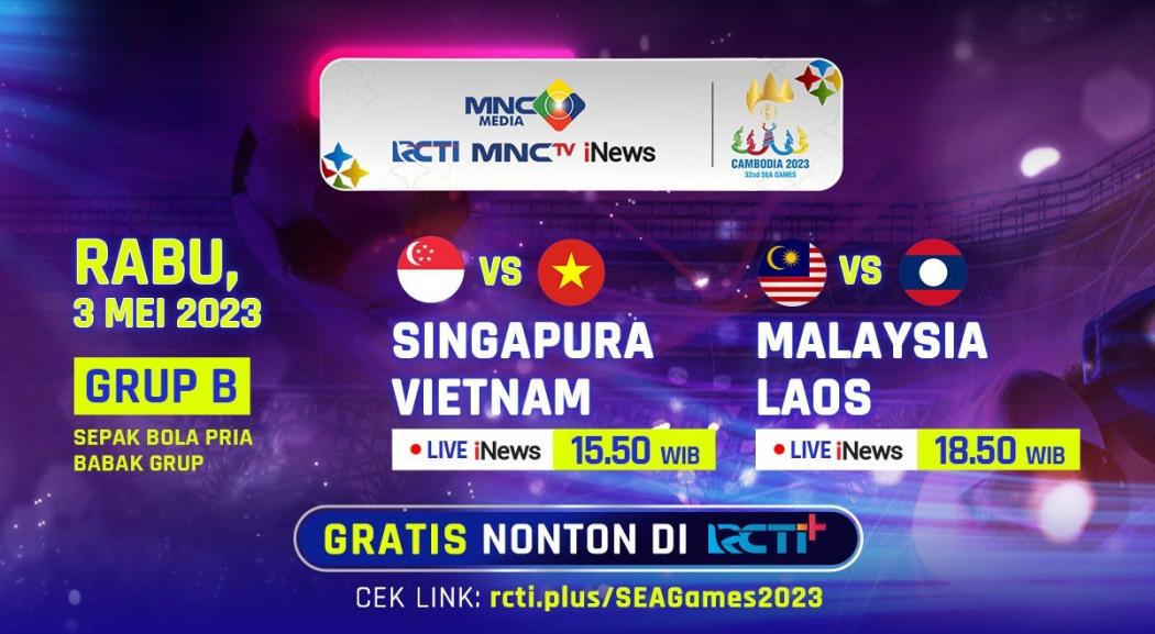 Link Live Streaming Timnas Singapura Vs Vietnam di SEA Games 2023, Gratis!