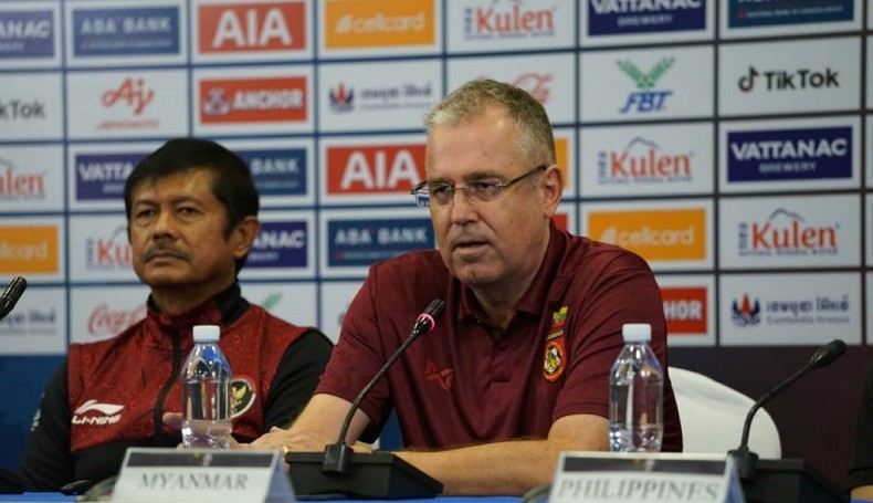 Pelatih Myanmar Sebut Indonesia Tim Terkuat di Grup A SEA Games 2023