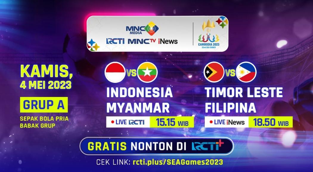 Link Live Streaming Timnas Indonesia U-22 Vs Myanmar di SEA Games 2023 Gratis