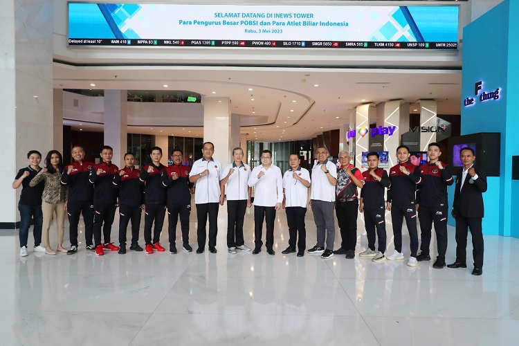 Ketum POBSI Hary Tanoesoedibjo Lepas Atlet Biliar Indonesia ke SEA Games 2023, Beri Pesan Motivasi Ini