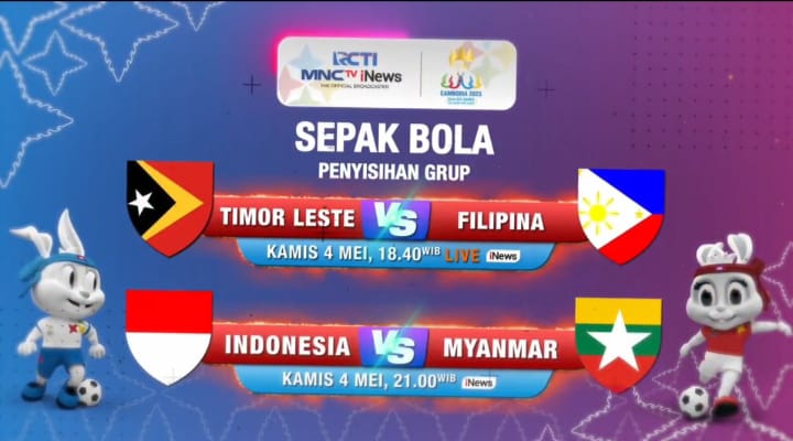 Timnas Indonesia U-22 Vs Myanmar dalam Laga Grup A SEA Games 2023, Saksikan di iNews