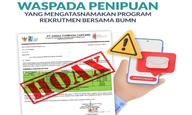 Waspada Penipuan Mengatasnamakan Rekrutmen Bersama BUMN!