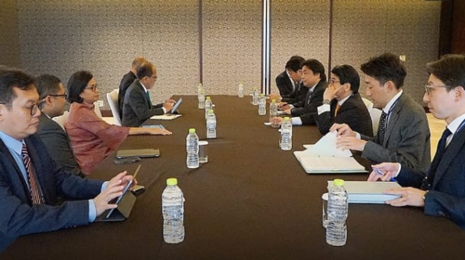 Sri Mulyani Bertemu Gubernur JBIC, Apa yang Dibahas?