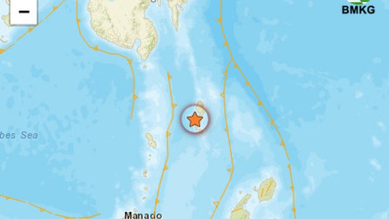 Gempa Terkini M 5,1 Guncang Melonguane Sulut, Kedalaman 10 Km