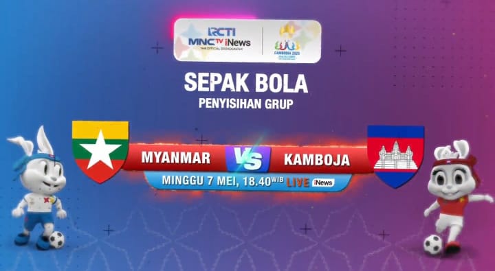 Myanmar Vs Kamboja di Sepak Bola SEA Games 2023 Malam Ini, LIVE iNews