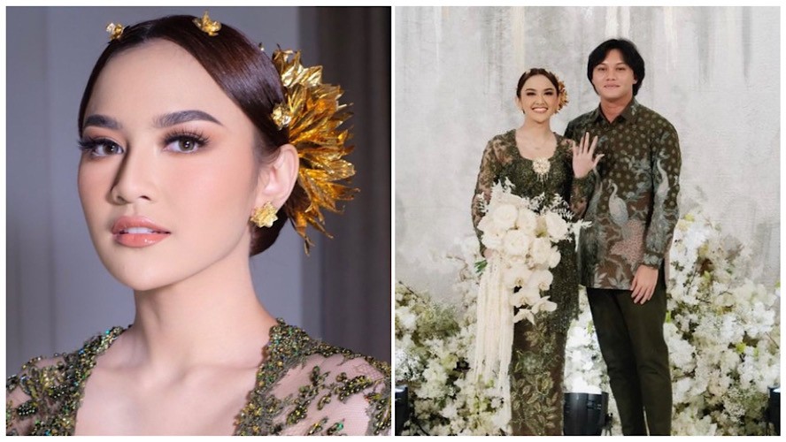 Potret Anggun Mahalini Berkebaya Hijau saat Tunangan, Aura Nyonya Rizky Febian Terpancar!