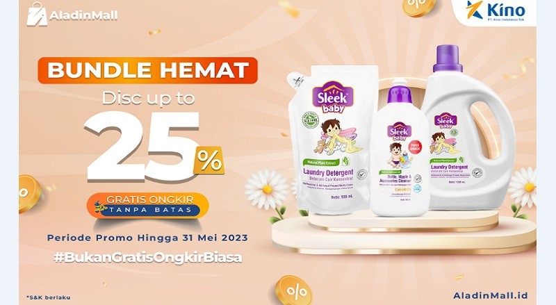 Beli Bundle Sleek Baby di AladinMall Lebih Hemat, Ada Diskon s.d 25% + Gratis Ongkir!