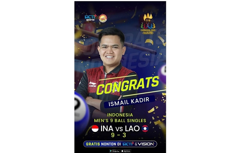 Atlet Biliar Indonesia Bersinar di SEA Games 2023, Tembus Perempat Final 