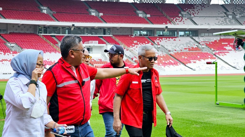PDIP Tinjau Stadion GBK, Cek Persiapan Acara Bulan Bung Karno