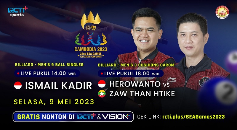 Hasil Biliar SEA Games 2023: Ganas! Herowanto ke Perempat Final usai Menang Telak Vs Myanmar