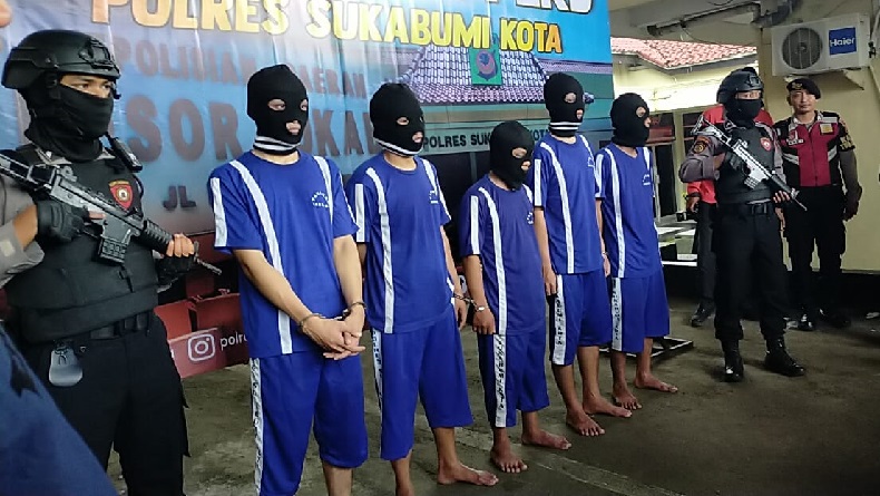 5 Pengedar Narkoba Ditangkap di Sukabumi, Polisi Buru Bandar Besar Sabu