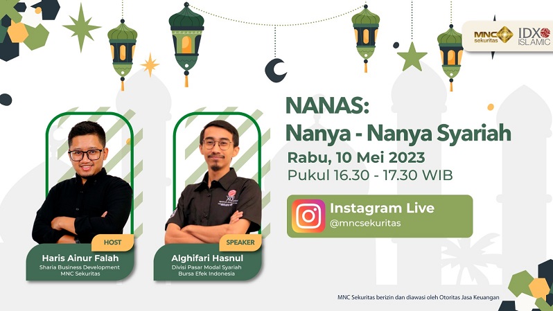 Ayo Belajar Investasi Syariah di IG Live MNC Sekuritas, Nanas: Nanya-nanya Syariah