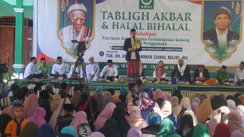TGB Zainul Majdi Hadiri Tabligh Akbar di Ponpes Ridwanullah NWDI Pringgabaya