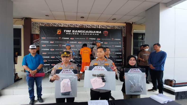 Pria yang Palak Pedagang di Rengasdengklok Karawang Roboh Ditembak Polisi