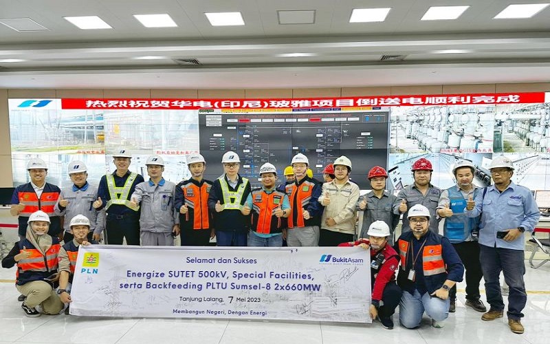 Kerja Sama dengan China, PLTU Sumsel 8 Masuki Tahap Uji Coba Operasional