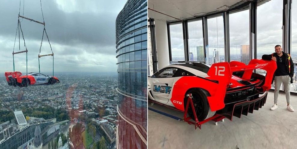 Kebanyakan Duit, Pria Ini Parkirkan Mobil di Lantai 57 Apartemen Mewah Seharga Rp387 Miliar