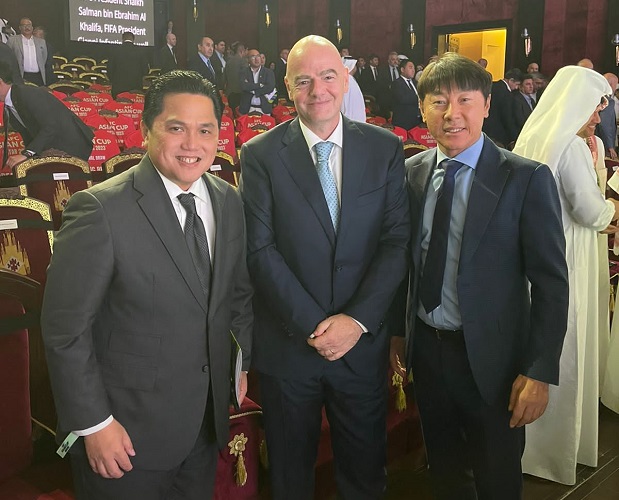 Timnas Indonesia Jumpa Jepang dan Vietnam di Piala Asia, Erick: Kita Berjuang sampai Pluit Terakhir