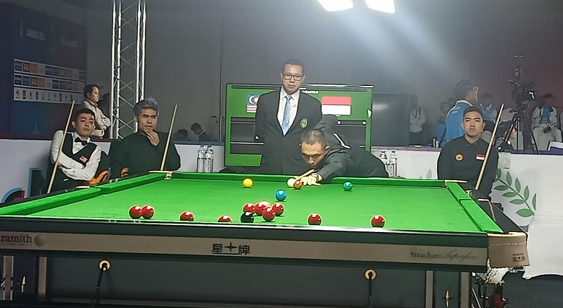 SEA Games 2023: Ukir Sejarah! Pebiliar Indonesia Gebby/Dendy Rebut Perunggu Nomor Double Snooker