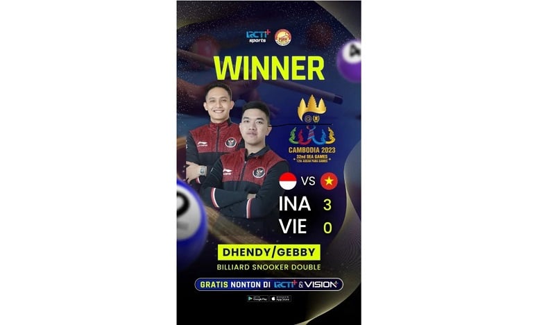 Pebiliar Indonesia Gebby/Dhendy Tampil di Semifinal SEA Games 2023, Ketum POBSI Hary Tanoe Beri Pesan Ini