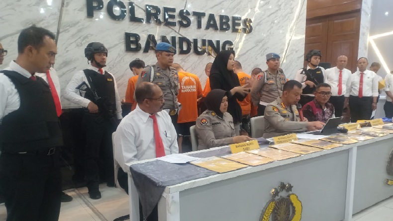 2 Napi dan 6 Pengedar Narkoba Ditangkap Polisi dalam Sepekan di Bandung