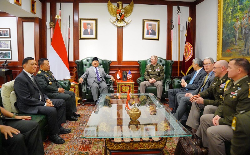 Prabowo Bertemu KSAD AS Bicarakan Kelanjutan Program Pendidikan Kadet di Akmil AS