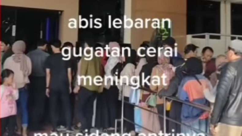 Viral Diduga Antrean Panjang Gugatan Cerai di Pengadilan Agama Cibinong, Cek Faktanya